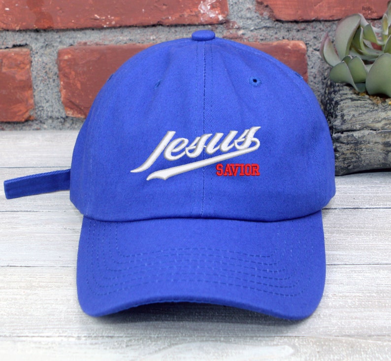 JESUS SAVIOR Embroidered Adjustable Low Profile Baseball Cap Dad Hat