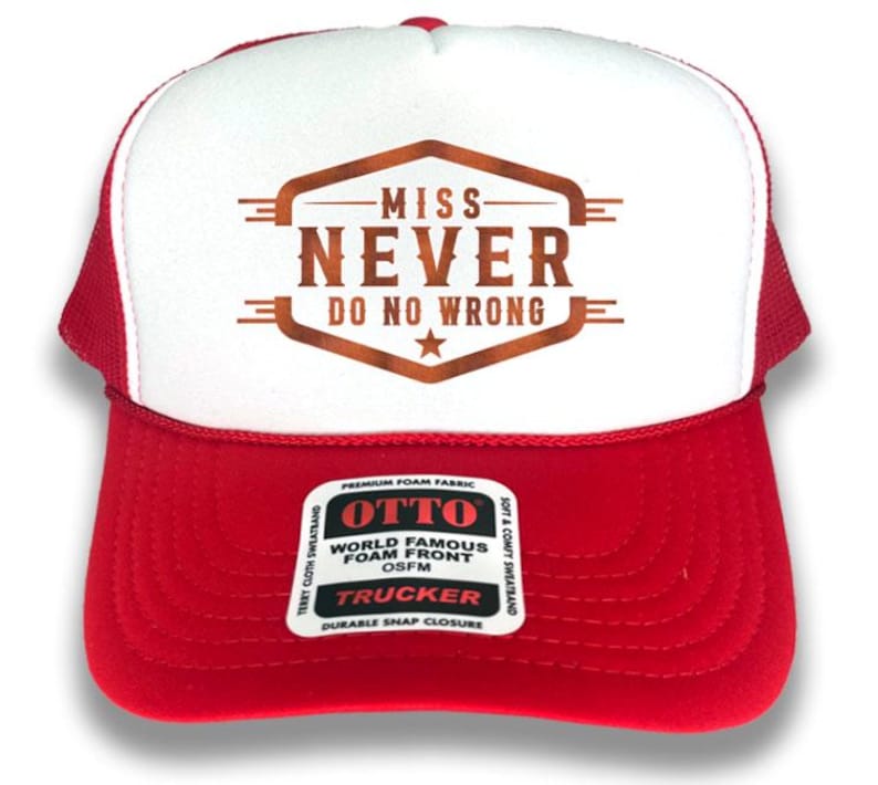 Miss Never Do No Wrong Trucker Hat: Country Gal Cowgirl Style
