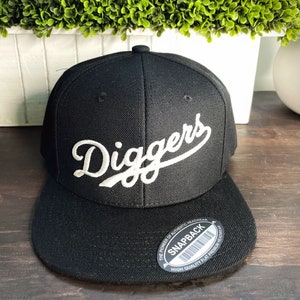 Vinyl Diggers Embroidered Snapback Cap Classic Hip Hop DJ Record Collector