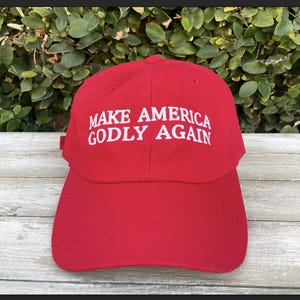 Embroidered 'Make America Godly Again' Baseball Cap - Low Profile Dad Hat