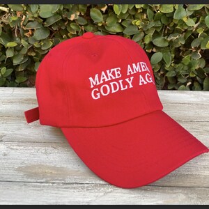 Embroidered 'Make America Godly Again' Baseball Cap - Low Profile Dad Hat