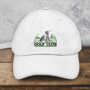 Embroidered Golf Club Hat: Low Profile Cotton Cap