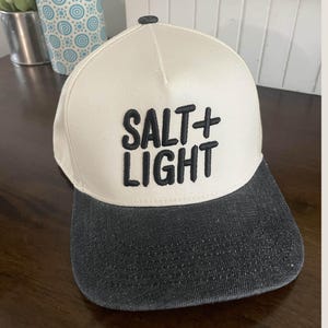 Salt + Light Snapback Hat | Christian 2-Tone Cap | Faith-Based Streetwear | Matthew 5:13-16 Inspired Gift