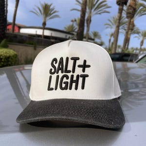 Salt + Light Snapback Hat | Christian 2-Tone Cap | Faith-Based Streetwear | Matthew 5:13-16 Inspired Gift