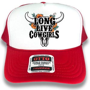 Long Live Cowgirls Trucker Hat: Western Rodeo Snapback Cap