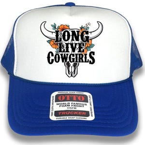 Long Live Cowgirls Trucker Hat: Western Rodeo Snapback Cap