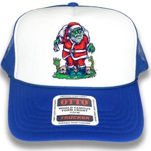 Zombie Santa Otto Brand Trucker Hat – Horror Christmas Cap | Scary Christmas