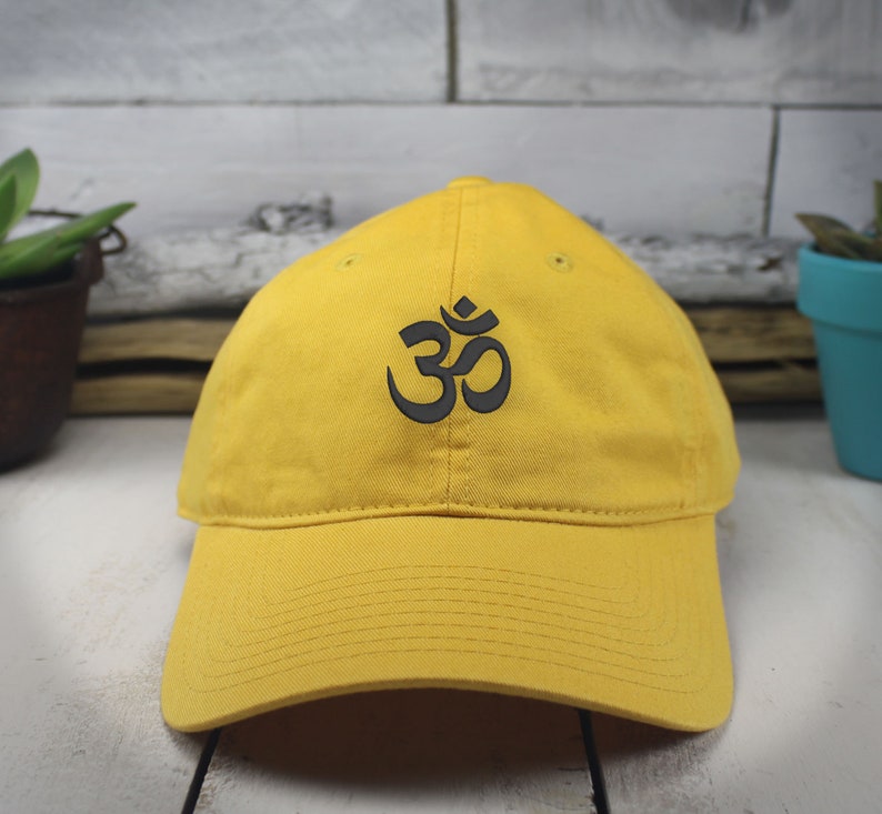 Om Symbol Dad Hat Embroidered Ohm Mind Body Spirit