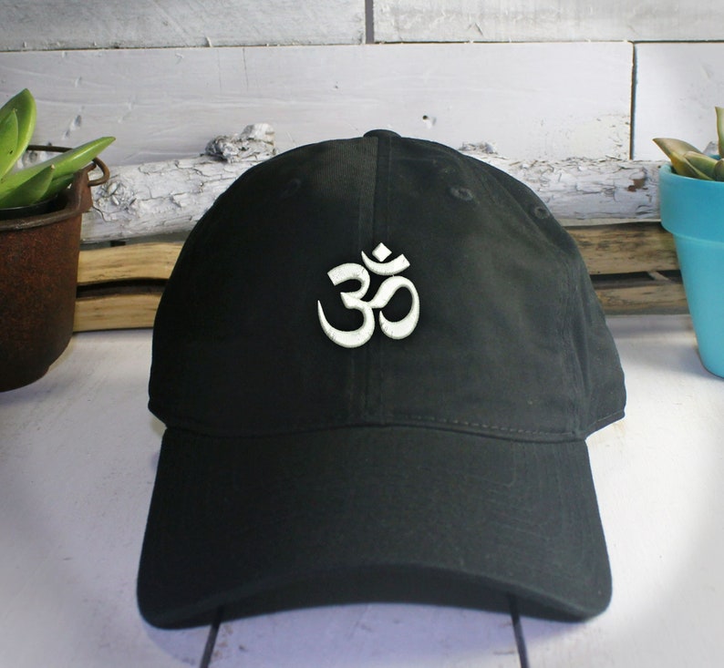 Om Symbol Dad Hat Embroidered Ohm Mind Body Spirit