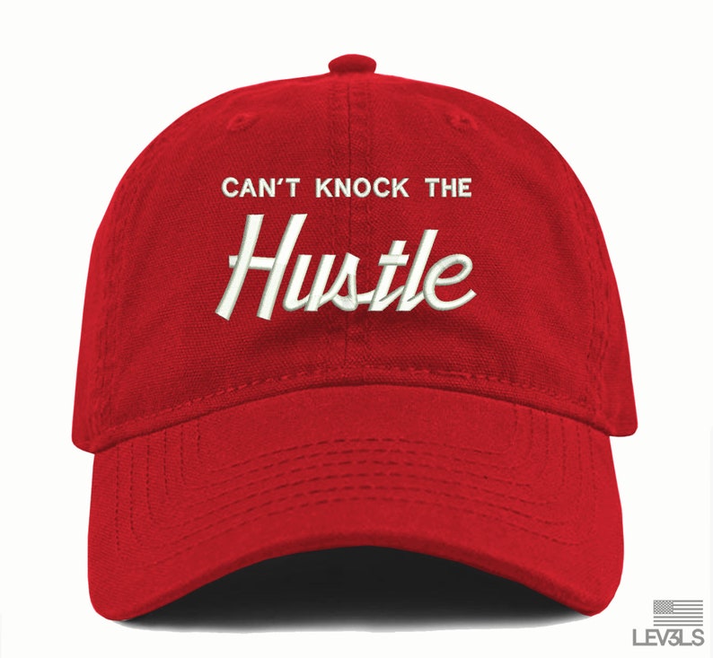 Can't Knock The Hustle Dad Hat CEO Baseball Cap Adjustable Buckle