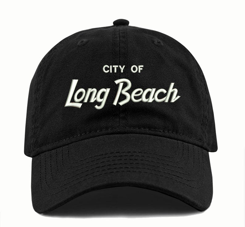 Long Beach Cali Dad Hat: Embroidered Retro Style Cotton Cap