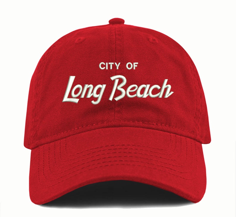 Long Beach Cali Dad Hat: Embroidered Retro Style Cotton Cap