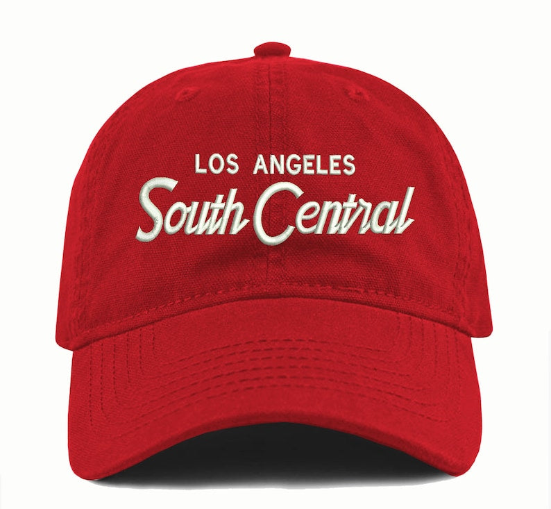 South Central Los Angeles Dad Hat: Embroidered Retro Style Cotton Cap