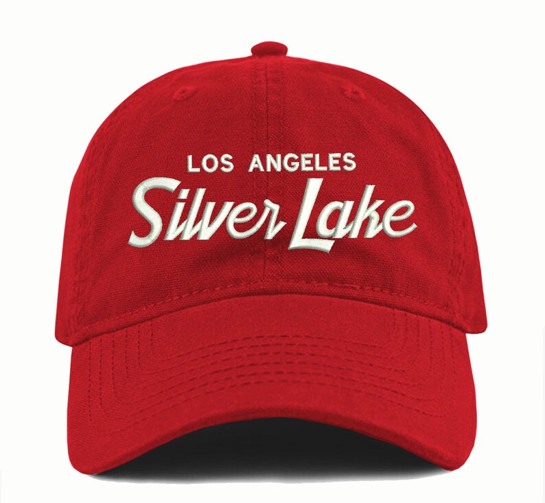 Silver Lake Dad Hat: Embroidered LA Cali Retro Cap