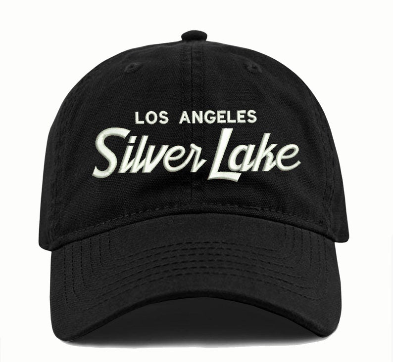 Silver Lake Dad Hat: Embroidered LA Cali Retro Cap