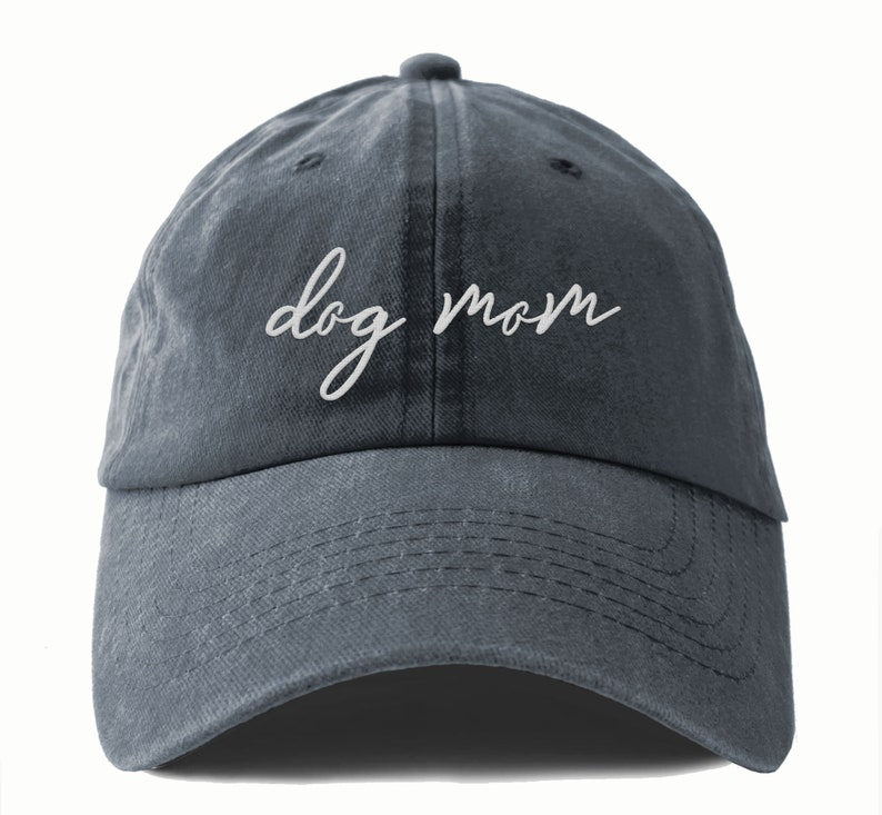 Dog Mom Dad Hat Embroidered Unisex Retro Style Dog Lover Cap