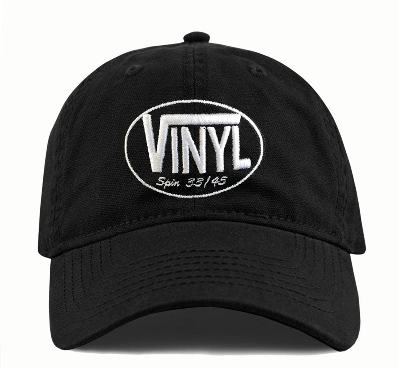 Vinyl Dad Hat Embroidered Unisex Retro Style Classic Dj Hip HopRecord collector