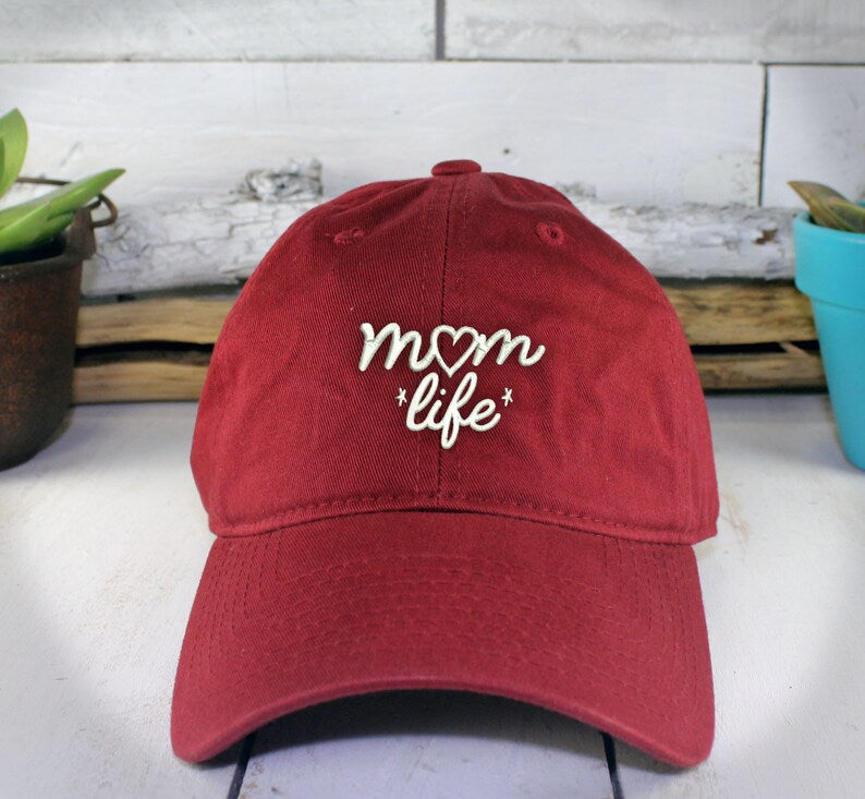 Mom Life Dad Hat: Embroidered Cotton Cap