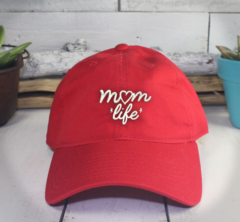 Mom Life Dad Hat: Embroidered Cotton Cap