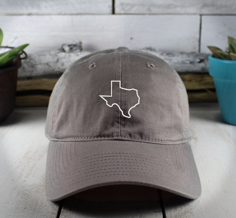 Texas State Outline Dad Hat Embroidered The Lone Star State