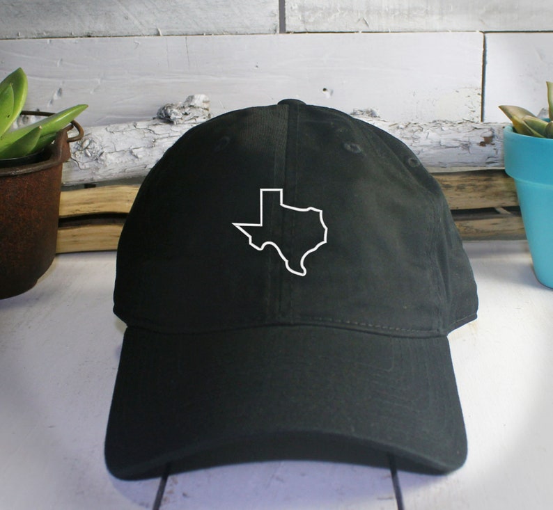 Texas State Outline Dad Hat Embroidered The Lone Star State