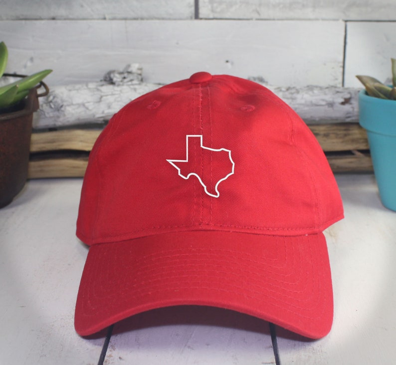 Texas State Outline Dad Hat Embroidered The Lone Star State