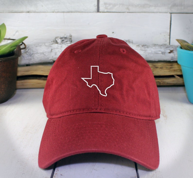 Texas State Outline Dad Hat Embroidered The Lone Star State