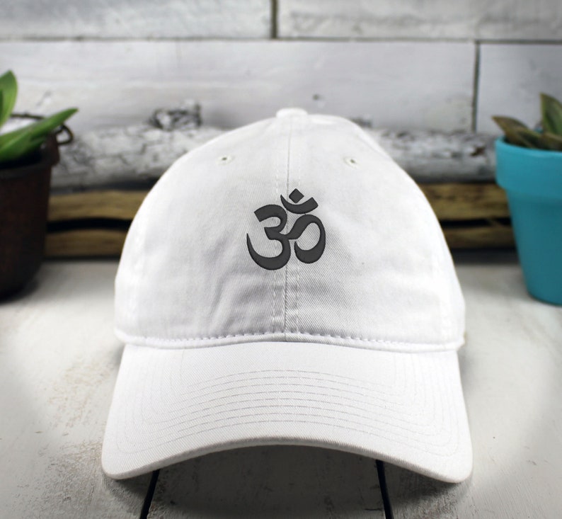 Om Symbol Dad Hat Embroidered Ohm Mind Body Spirit