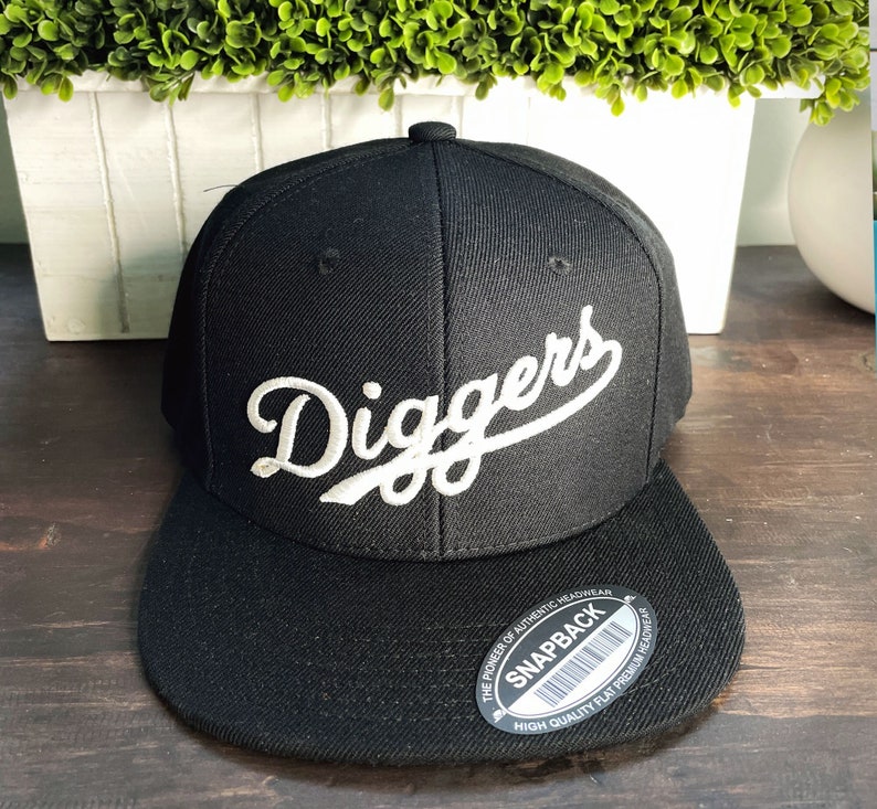 Vinyl Diggers Embroidered Snapback Cap Classic Hip Hop DJ Record Collector