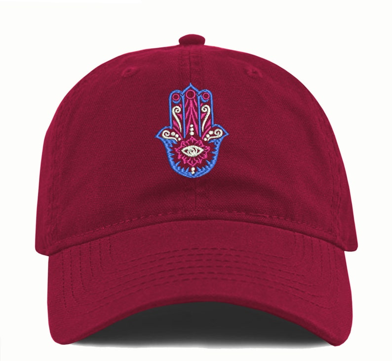 Hamsa Hand Dad Hat Embroidered Baseball Unisex Cap