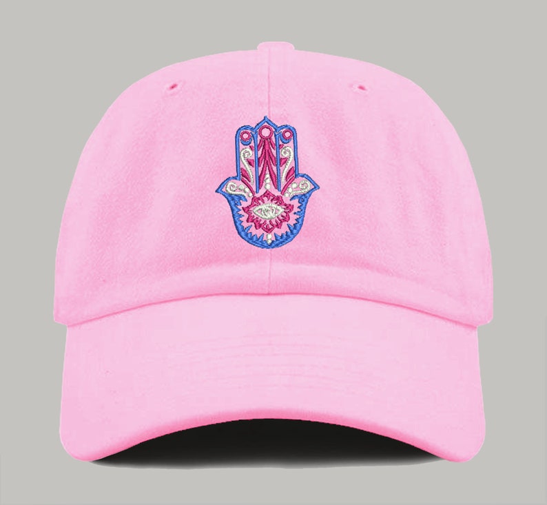 Hamsa Hand Dad Hat Embroidered Baseball Unisex Cap