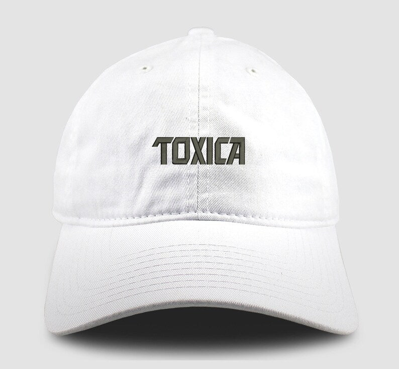 TOXICA Dad Hat Embroidered Baseball Cap Adjustable Buckle LA TOXICA Latina Girlfriend