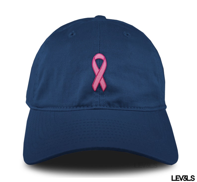 Cancer Ribbon Dad Hat Embroidered Baseball Cap Adjustable Buckle