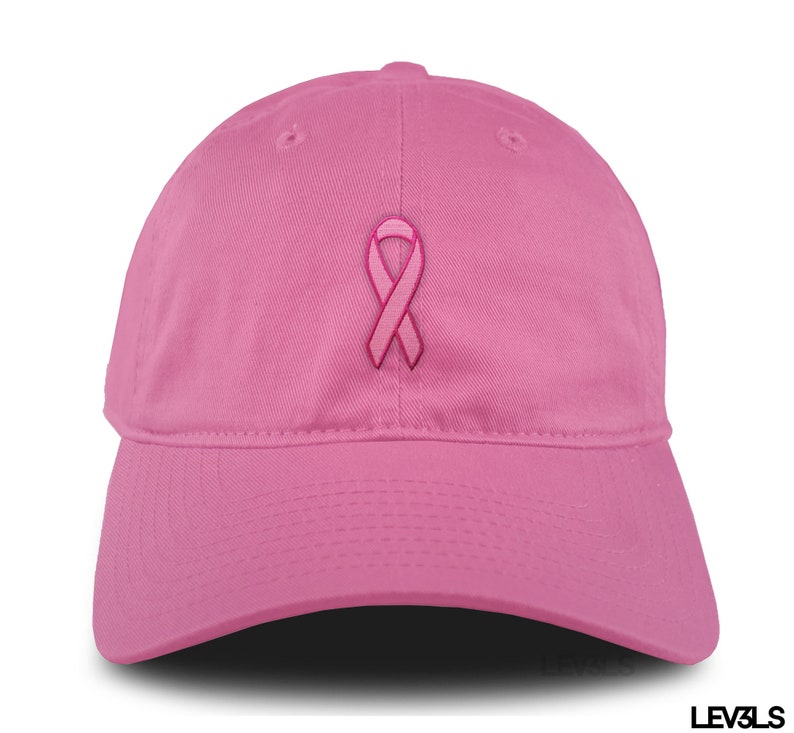Cancer Ribbon Dad Hat Embroidered Baseball Cap Adjustable Buckle