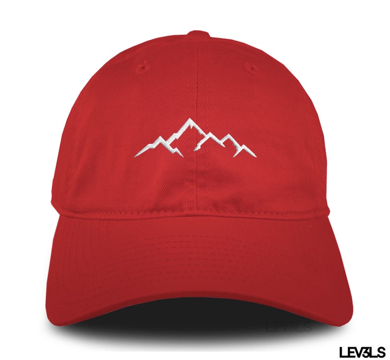 Embroidered Mountain Dad Hat: Retro Cotton Cap