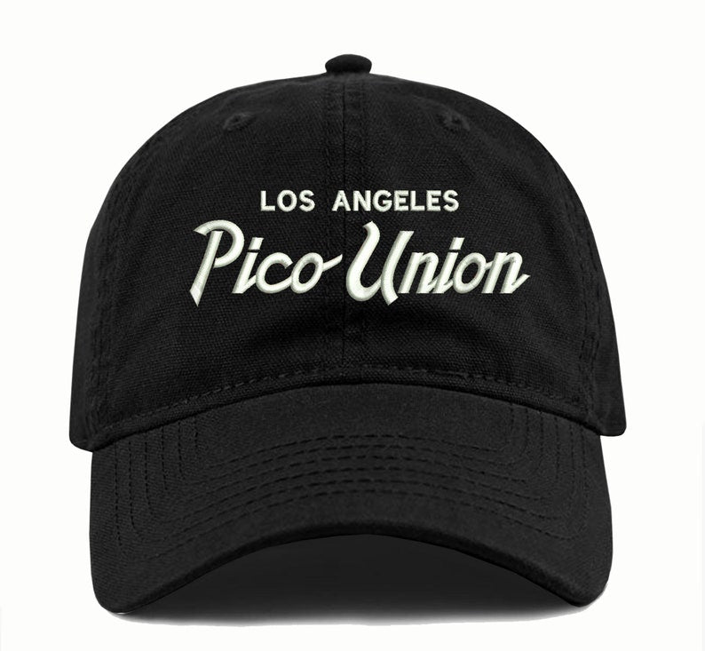 Pico Union LA Dad Hat: Embroidered Retro Style Cotton Cap