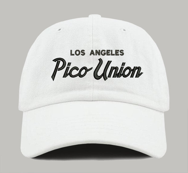 Pico Union LA Dad Hat: Embroidered Retro Style Cotton Cap