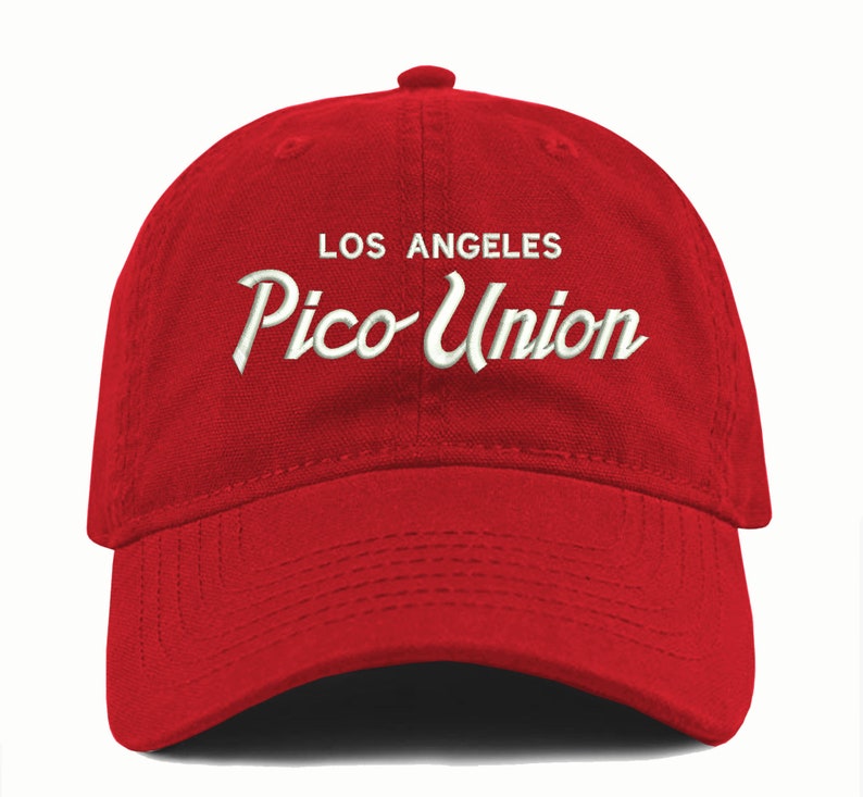 Pico Union LA Dad Hat: Embroidered Retro Style Cotton Cap