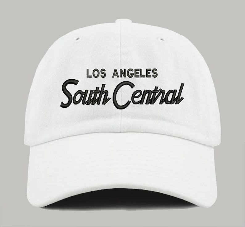 South Central Los Angeles Dad Hat: Embroidered Retro Style Cotton Cap