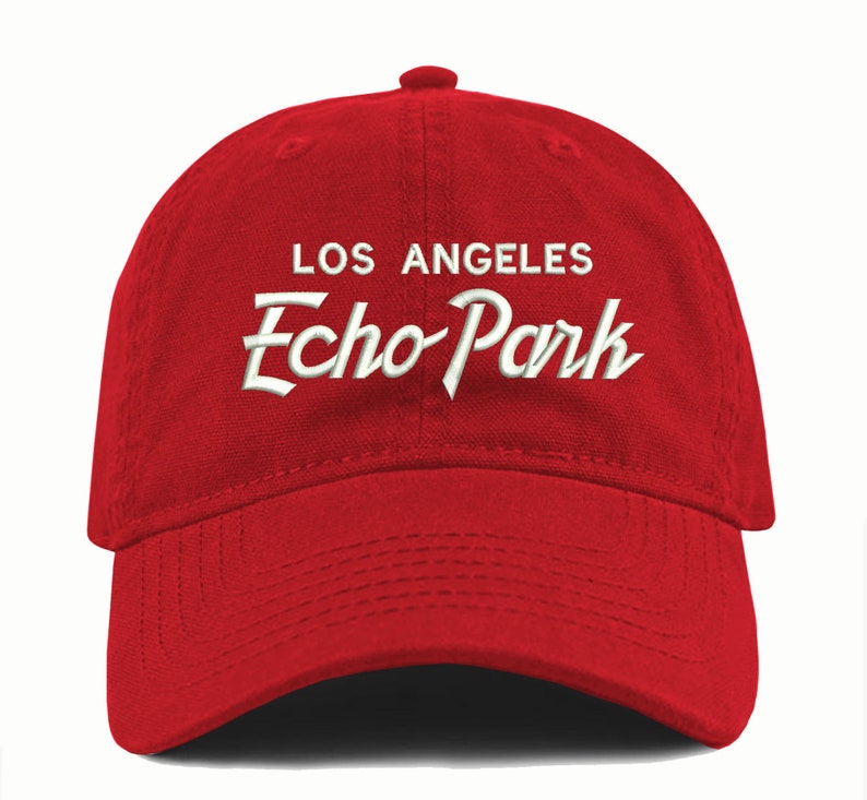 Echo Park Dad Hat: Embroidered LA Cali Retro Cap
