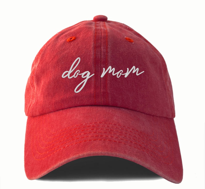 Dog Mom Dad Hat Embroidered Unisex Retro Style Dog Lover Cap
