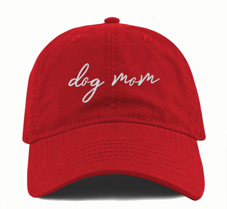 Dog Mom Dad Hat Embroidered Unisex Retro Style Dog Lover Cap