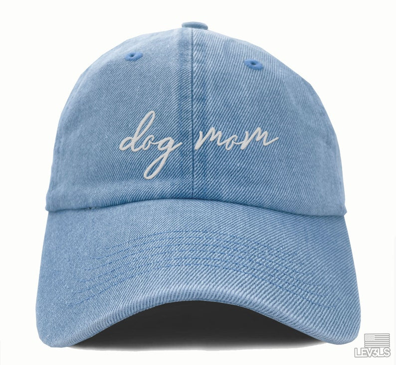 Dog Mom Dad Hat Embroidered Unisex Retro Style Dog Lover Cap