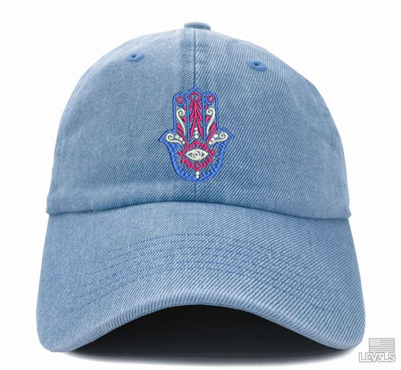 Hamsa Hand Dad Hat Embroidered Baseball Unisex Cap