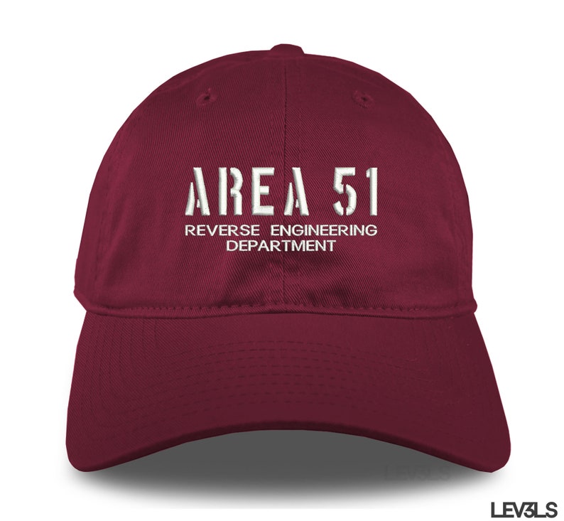 Area 51 Reverse Engineering Department Dad Hat Embroidered Baseball Unisex Cap Alien