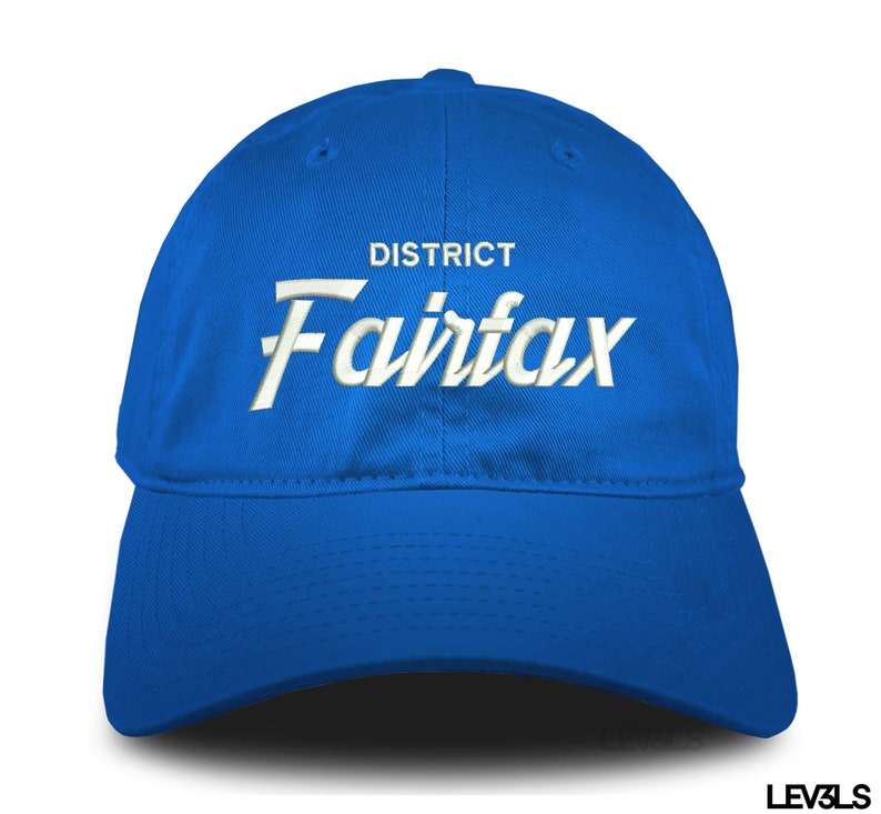 Fairfax District Dad Hat: Embroidered Retro Style Cotton Cap