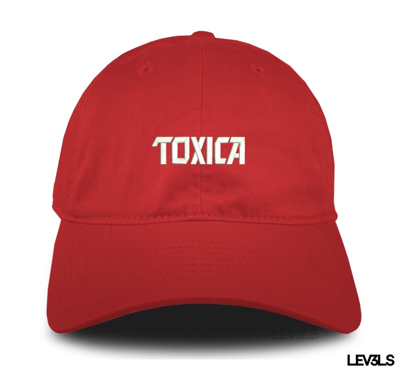 TOXICA Dad Hat Embroidered Baseball Cap Adjustable Buckle LA TOXICA Latina Girlfriend