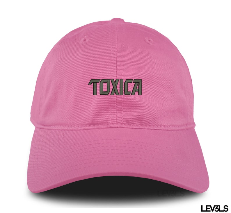 TOXICA Dad Hat Embroidered Baseball Cap Adjustable Buckle LA TOXICA Latina Girlfriend