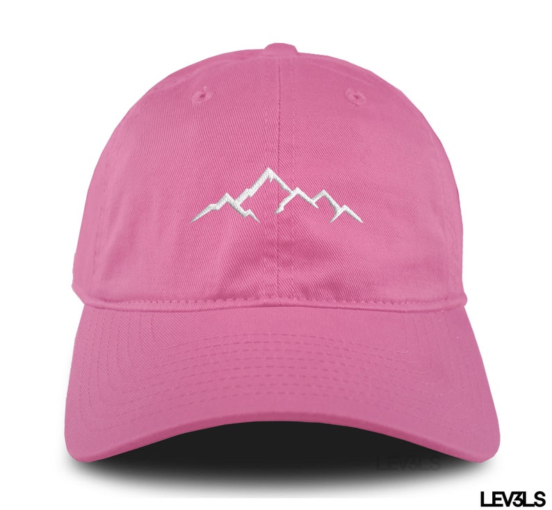 Embroidered Mountain Dad Hat: Retro Cotton Cap