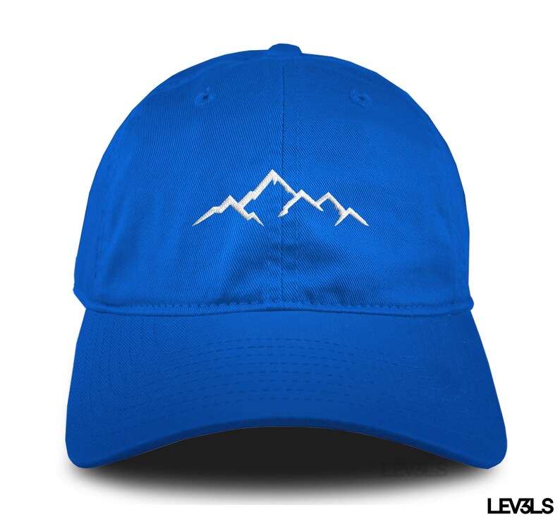 Embroidered Mountain Dad Hat: Retro Cotton Cap
